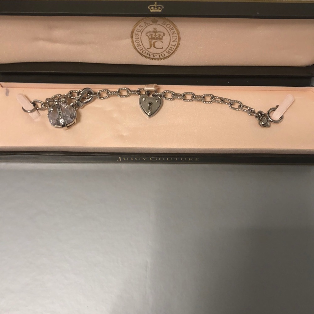 Silver Juicy Couture Starter Charm Bracelet